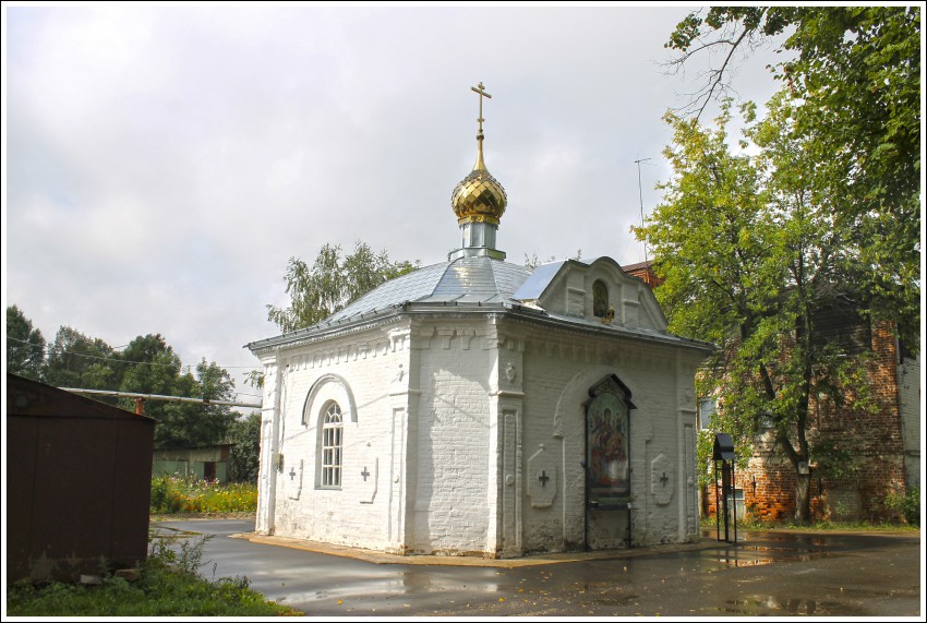 Часовня Спиридона Тримифунтского, Тейково (Тейковский район, Ивановская область). общий вид в ландшафте