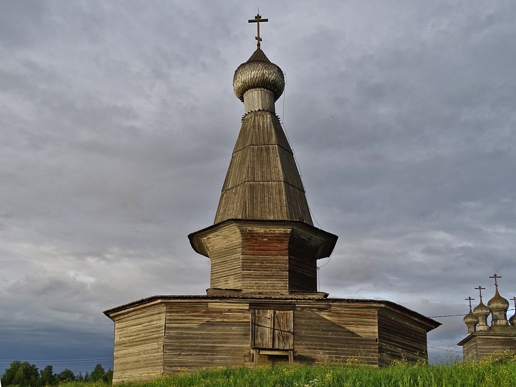 Абрамовская (Ниж.Малошуйка, Вачевская). Церковь Николая Чудотворца. фасады