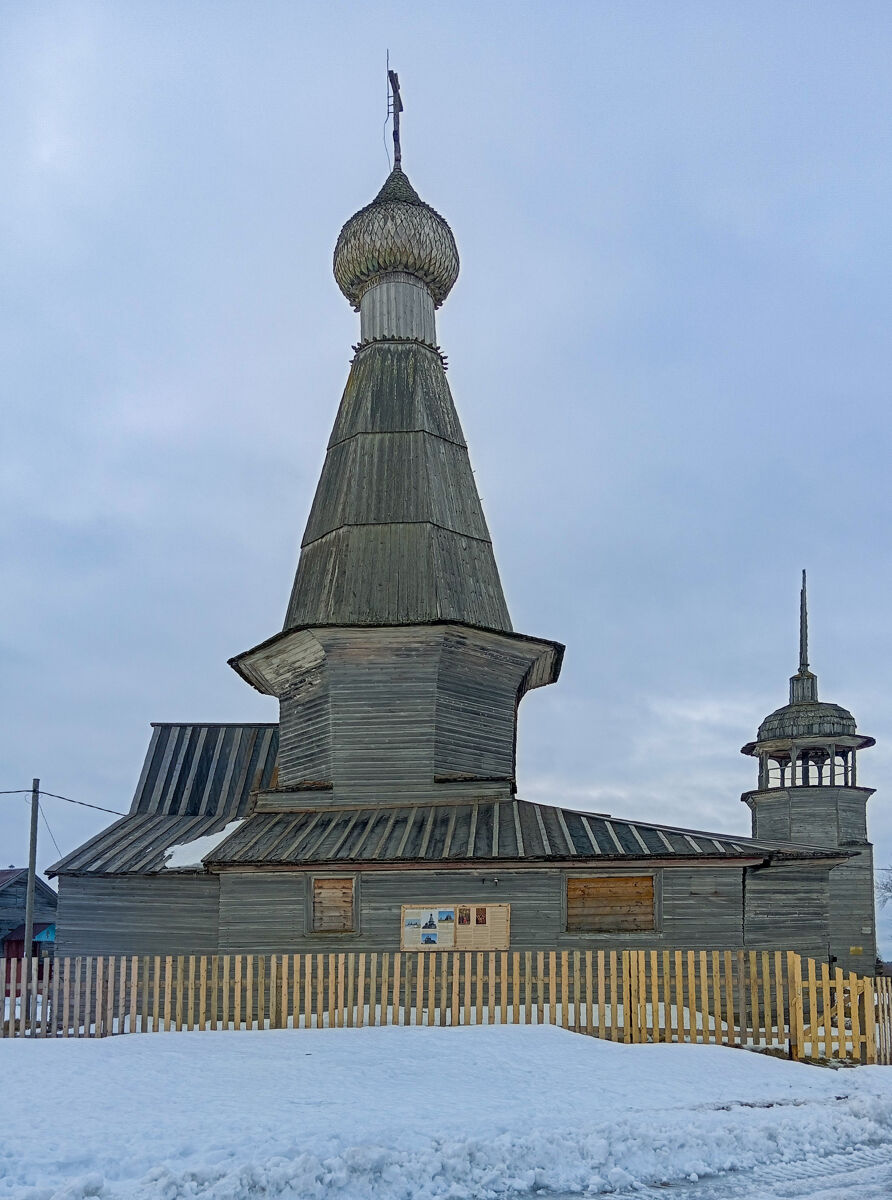 Церковь Николая Чудотворца, Абрамовская (Малошуйка) (Онежский район, Архангельская область). фасады