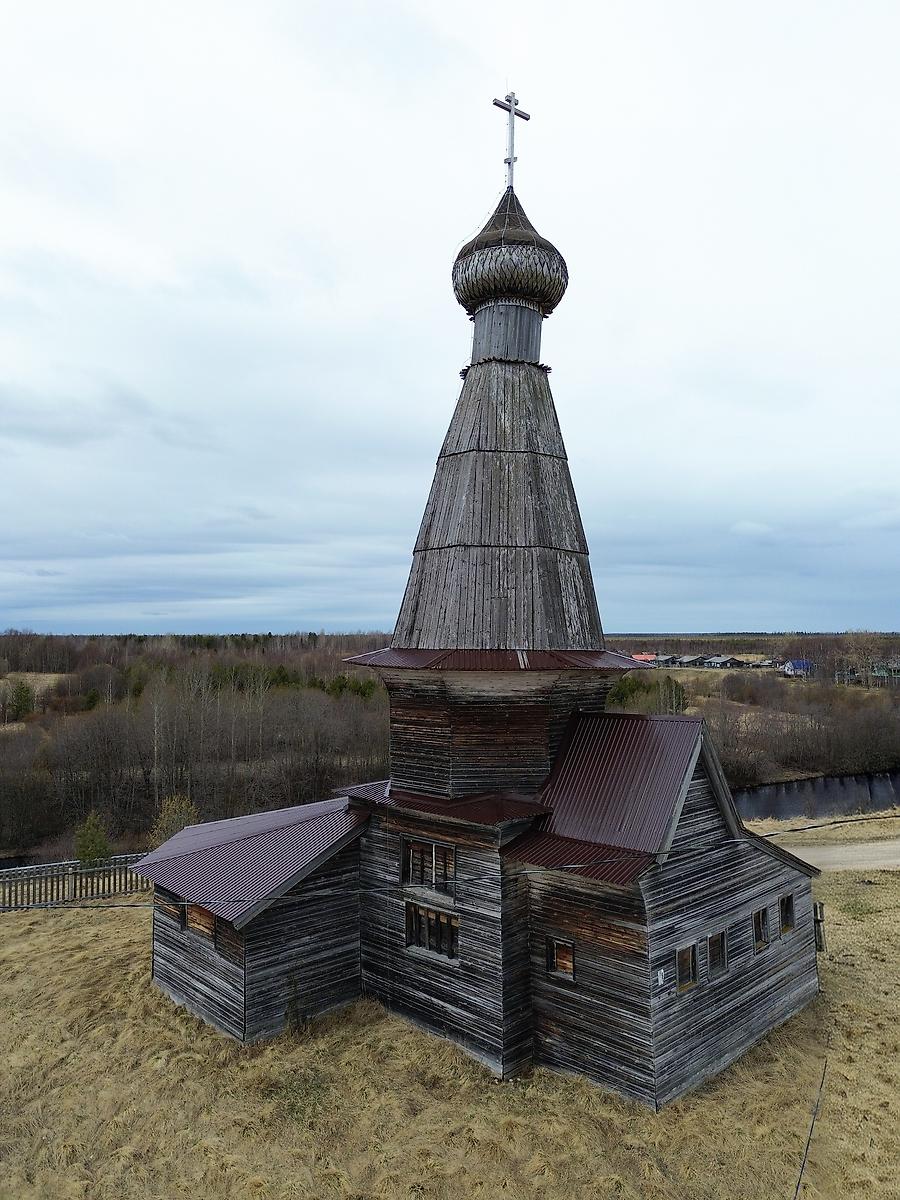 фасады. Церковь Николая Чудотворца, Абрамовская (Малошуйка) (Онежский район, Архангельская область)