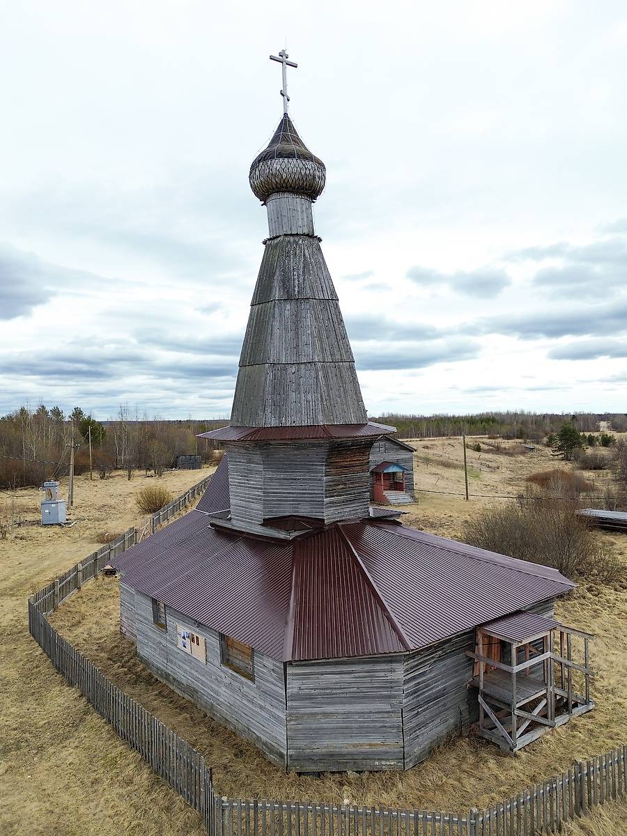фасады. Церковь Николая Чудотворца, Абрамовская (Малошуйка) (Онежский район, Архангельская область)