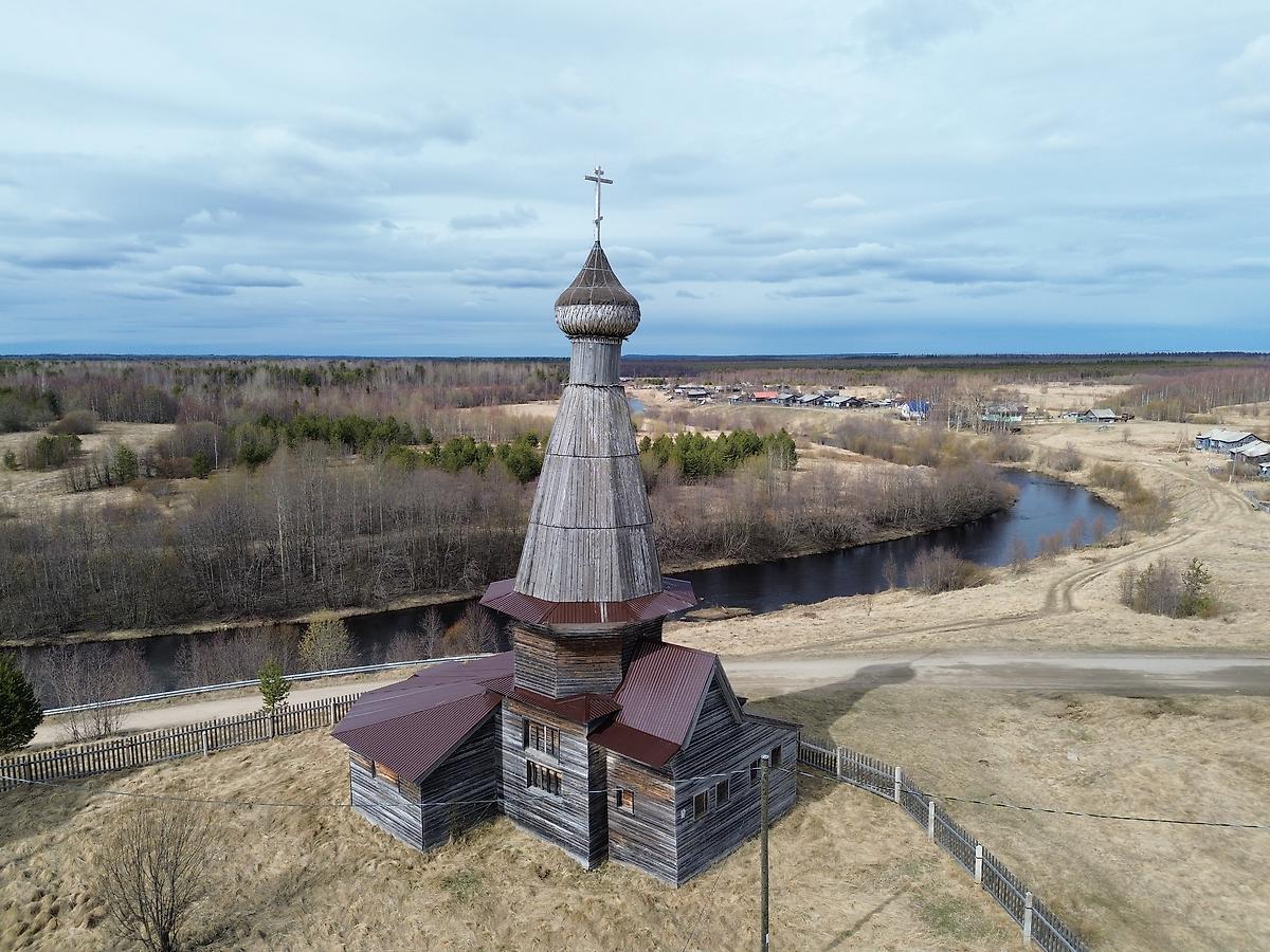 фасады. Церковь Николая Чудотворца, Абрамовская (Малошуйка) (Онежский район, Архангельская область)