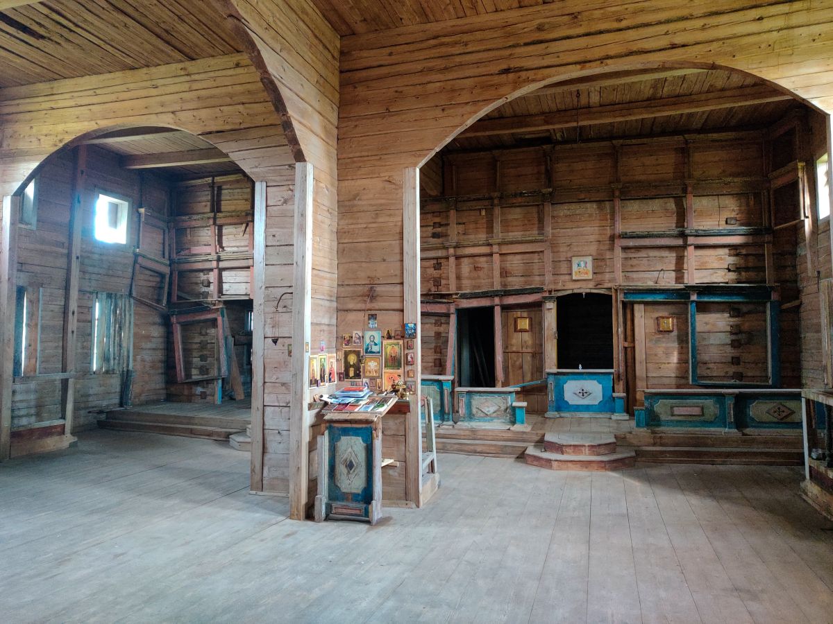 Церковь Преображения Господня, Нименьга (Онежский район, Архангельская область). интерьер и убранство, Второй этаж