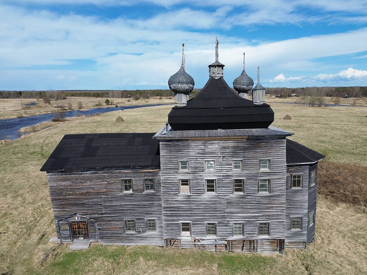 фасады. Церковь Преображения Господня, Нименьга (Онежский район, Архангельская область)