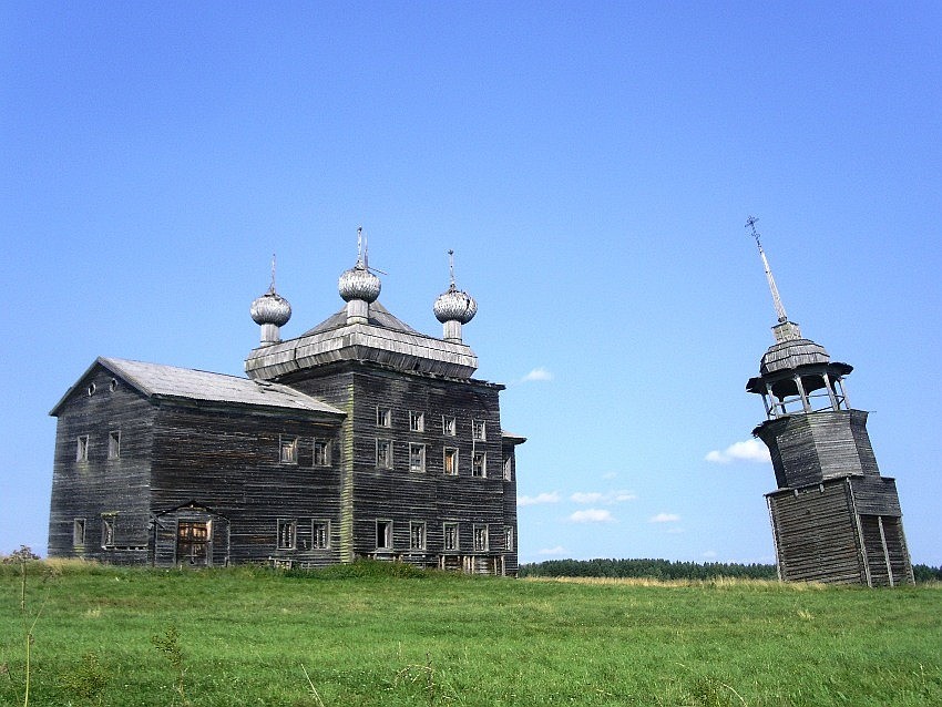 Церковь Преображения Господня, Нименьга (Онежский район, Архангельская область). фасады, вид с юго-запада