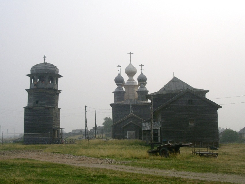 Храмовый комплекс Ворзогорского погоста, Кондратьевское (Ворзогоры) (Онежский район, Архангельская область). фасады, вид с запада