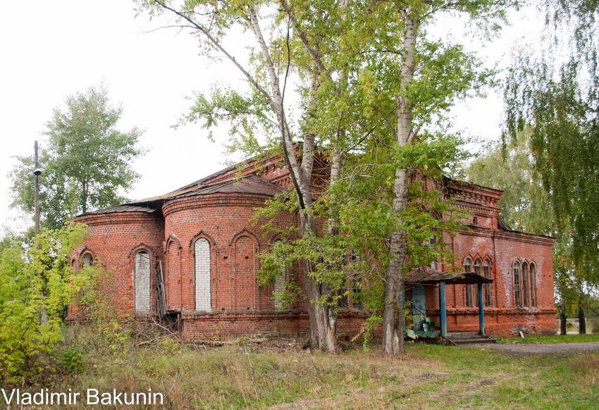 Троицы Живоначальной церковь, Мадаево (Починковский район, Нижегородская область). общий вид в ландшафте