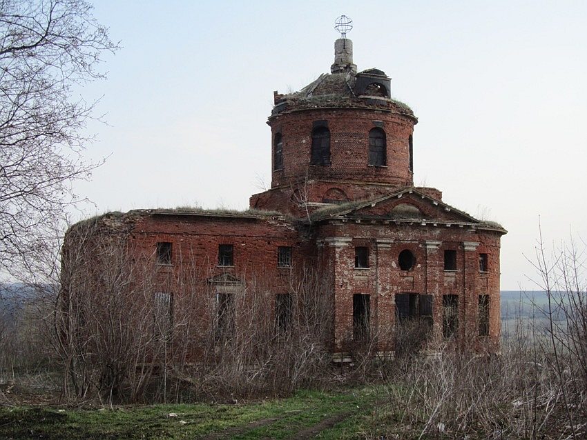Церковь Екатерины, Грибоедова им., посёлок (Куркинский район, Тульская область). фасады, южный фасад