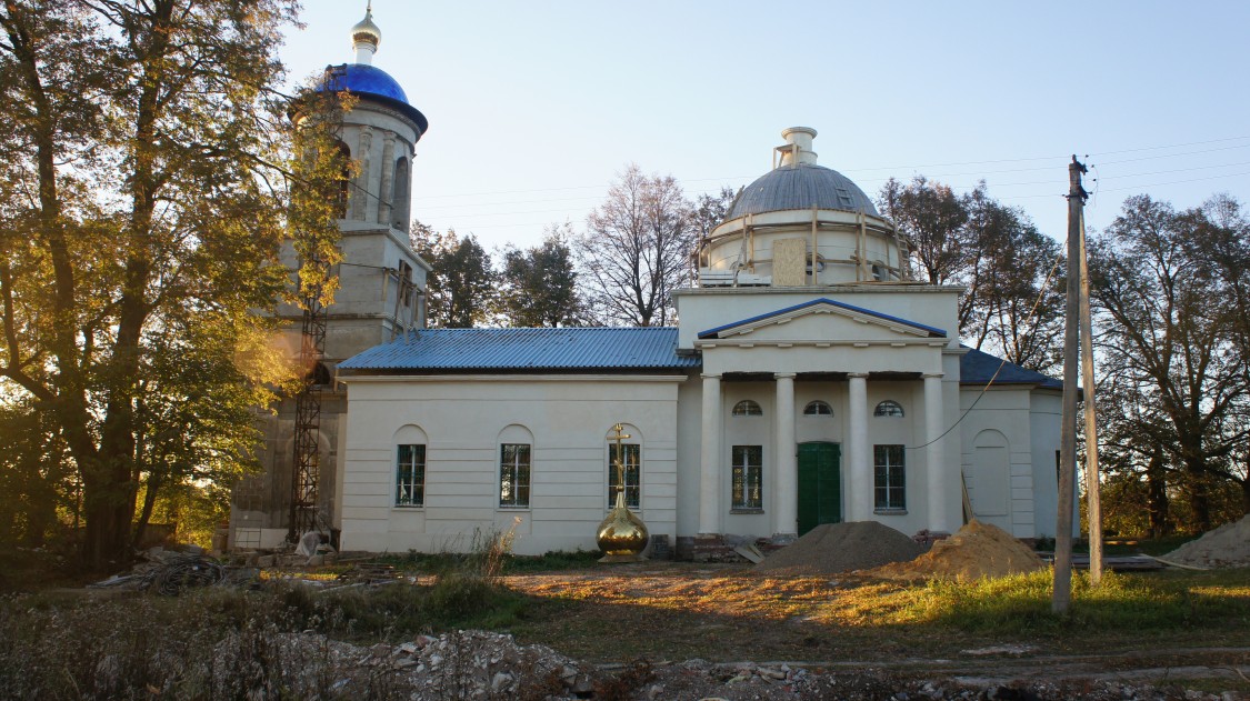 Церковь Рождества Пресвятой Богородицы, Никитино (Заокский район, Тульская область). фасады, Реставрация