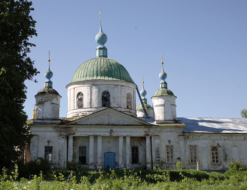 Церковь Владимирской иконы Божией Матери, Харинское (Мышкинский район, Ярославская область). фасады
