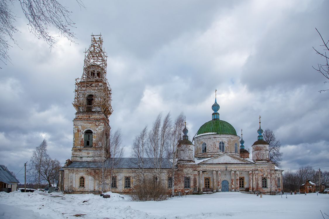 Церковь Владимирской иконы Божией Матери, Харинское (Мышкинский район, Ярославская область). фасады