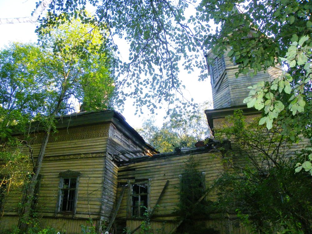 Поддубье (Кусягский погост). Церковь Спаса Преображения. фасады