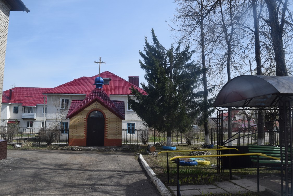 Часовня Покрова Пресвятой Богородицы, Середейск (Сухиничский район, Калужская область). фасады, вид с западной стороны