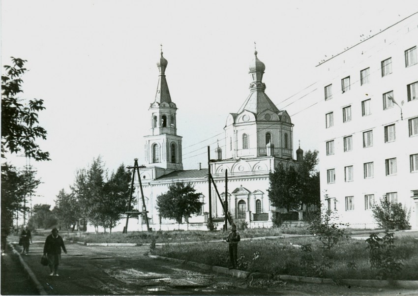 Собор Воскресения Христова, Семей (Семипалатинск) (Абайская область, Казахстан). архивная фотография, Воскресенский собор 17 августа 1988 г. Фото автора
