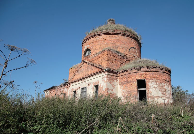 Церковь Успения Пресвятой Богородицы, Фролово (Сухиничский район, Калужская область). фасады