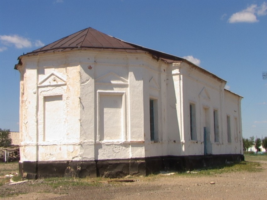 Мамырсу (Сергиополь). Церковь Сергия Радонежского. общий вид в ландшафте, Фото выполнено Юрием Владимировичем Дёминым