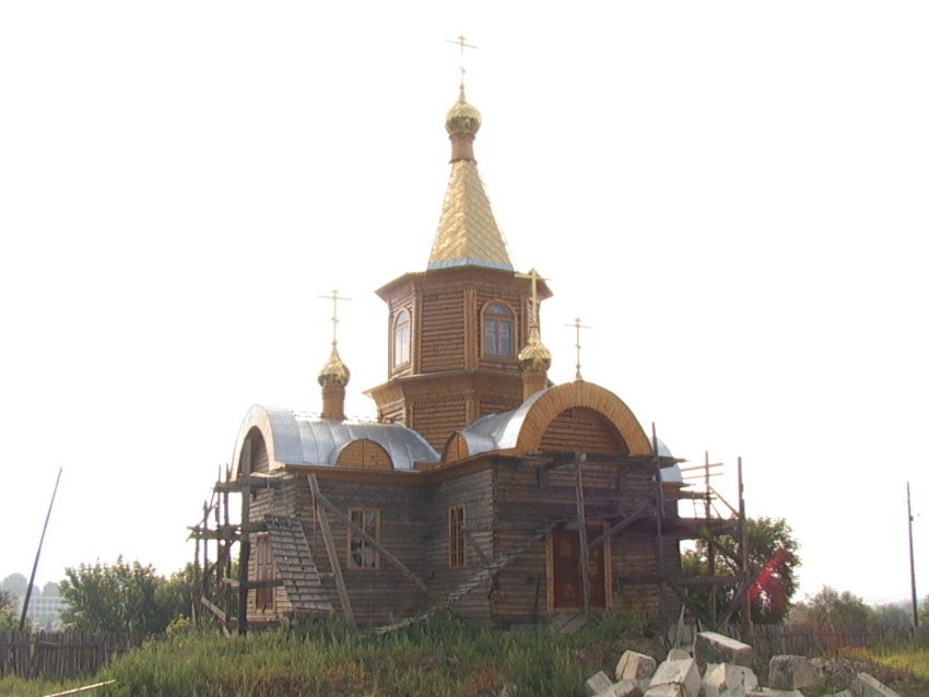 Церковь Преображения Господня, Шемонаиха (Восточно-Казахстанская область, Казахстан). общий вид в ландшафте, Фото выполнено Юрием Владимировичем Дёминым