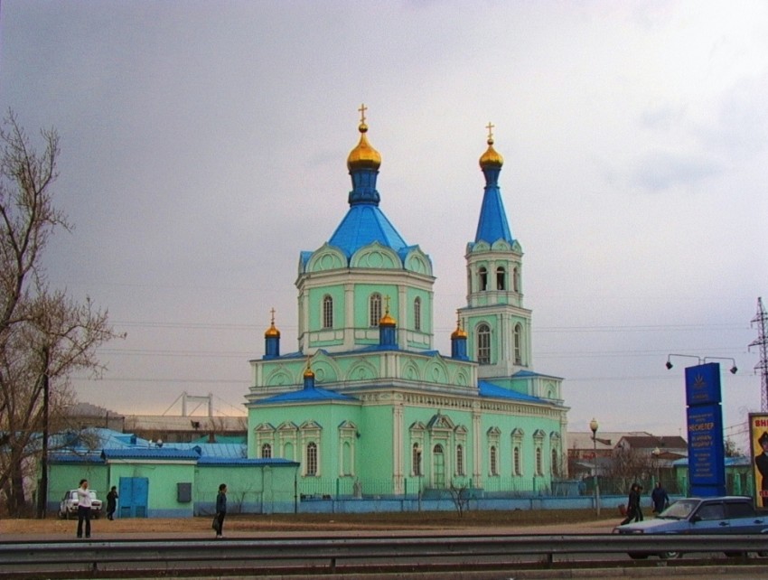 Собор Воскресения Христова, Семей (Семипалатинск) (Абайская область, Казахстан). общий вид в ландшафте