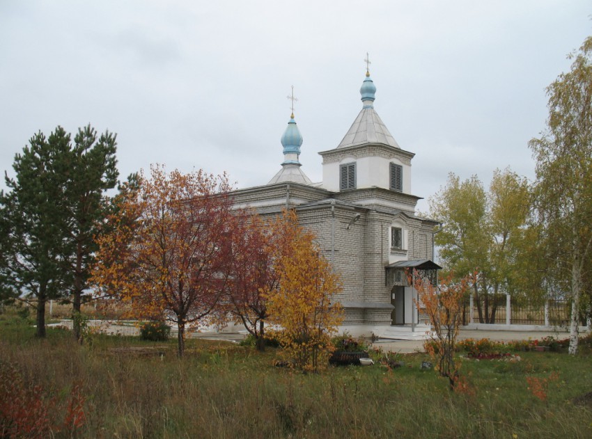 Шульбинск. Церковь Михаила Архангела. общий вид в ландшафте, Вид с юго-запада