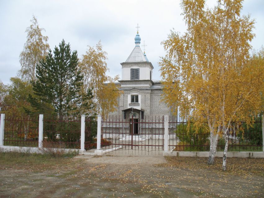 Церковь Михаила Архангела, Шульбинск (Абайская область, Казахстан). общий вид в ландшафте, Вид с запада
