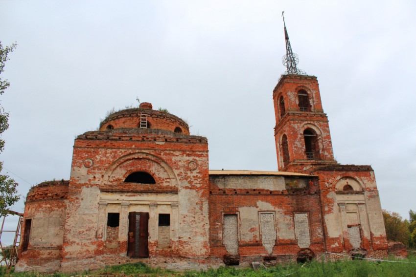 Фетиньино. Церковь Михаила Архангела. фасады, Вид с севера