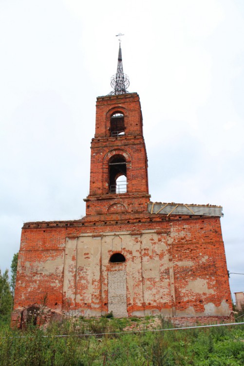 Фетиньино. Церковь Михаила Архангела. фасады, Вид с запада