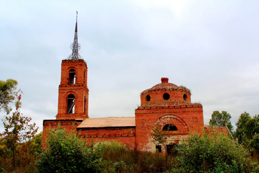 Фетиньино. Церковь Михаила Архангела. фасады, Вид с юга