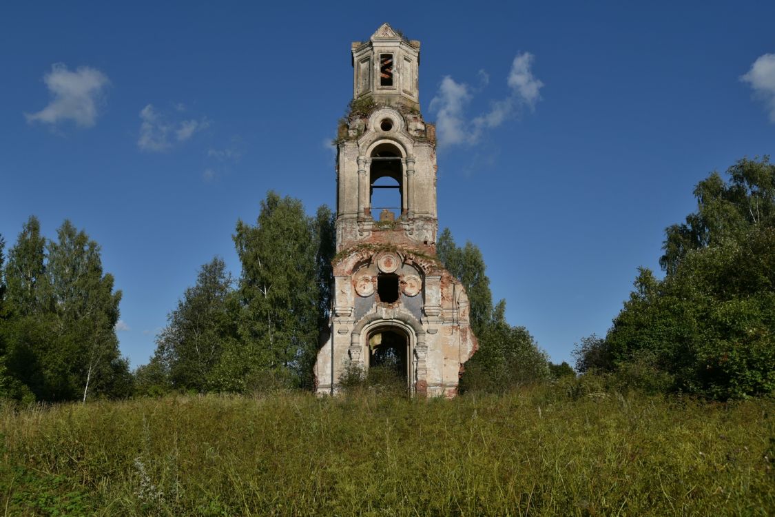 Каблуково. Церковь Спаса Преображения. фасады, Вид с запада