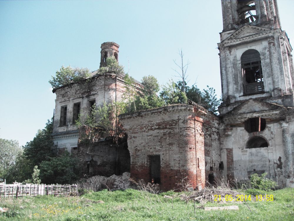 Подвигалиха. Церковь Спаса Преображения. фасады, Северный фасад