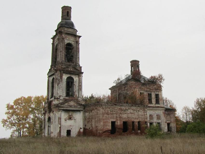 Подвигалиха. Церковь Спаса Преображения. фасады, юго-восточный фасад