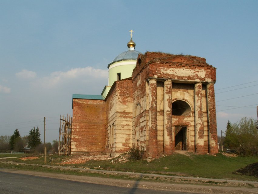 Афанасьево. Церковь Троицы Живоначальной. фасады, Западный фасад
