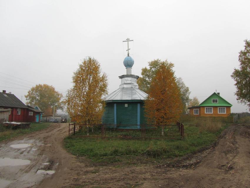 Кожаево. Часовня Троицы Живоначальной. фасады, вид с востока