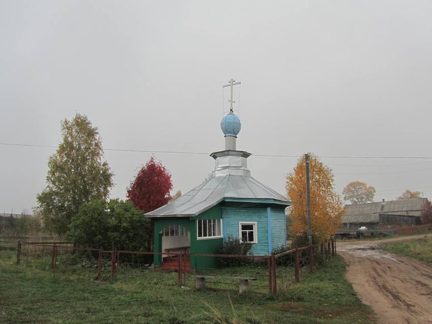 Часовня Троицы Живоначальной, Кожаево (Никольский район, Вологодская область). фасады, вид с юго-запада