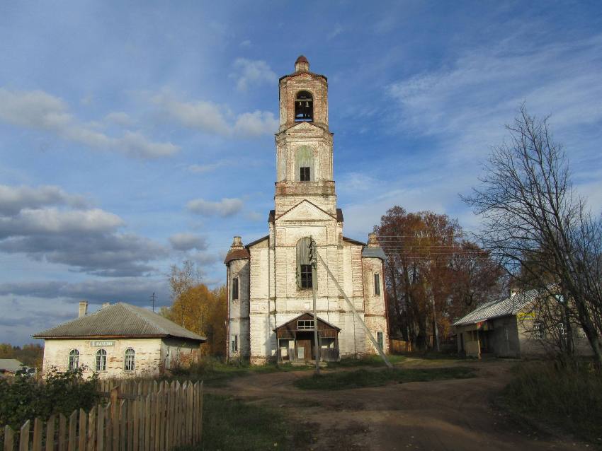 Церковь Илии Пророка, Кобыльск (Кичменгско-Городецкий район, Вологодская область). фасады, вид с запада