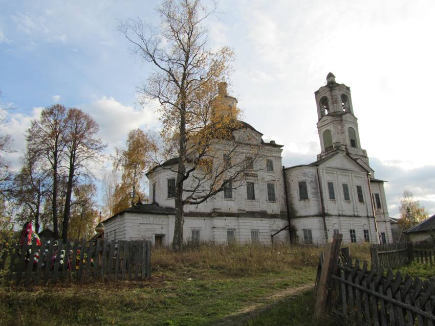 Церковь Илии Пророка, Кобыльск (Кичменгско-Городецкий район, Вологодская область). фасады, вид с северо-востока