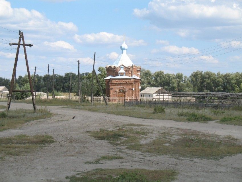 Церковь Иоанна Предтечи, Озёрки (Абайская область, Казахстан). общий вид в ландшафте