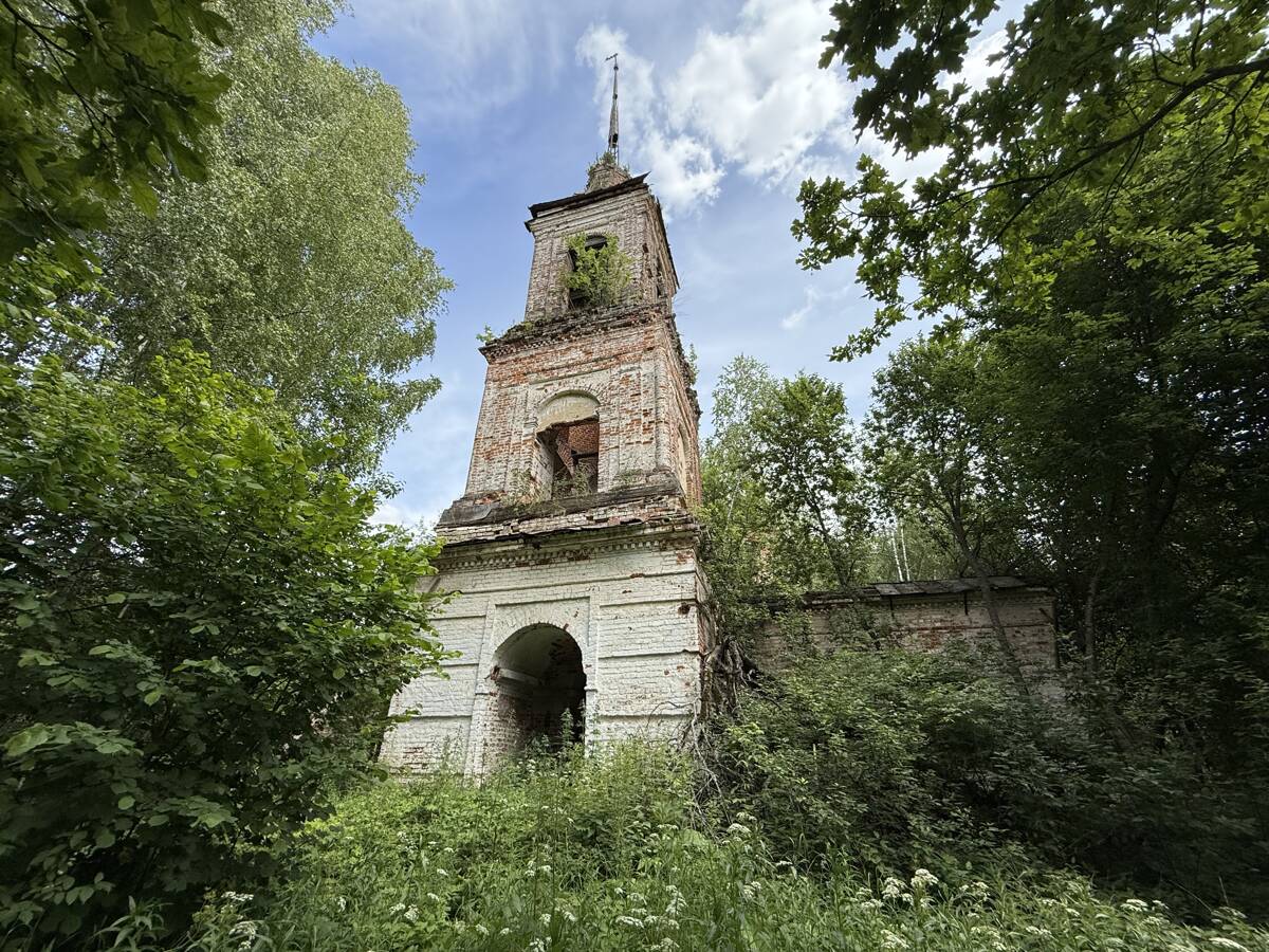 Церковь Николая Чудотворца, Палагино (б.Грудево) (Судиславский район, Костромская область). фасады, Вид с запада
