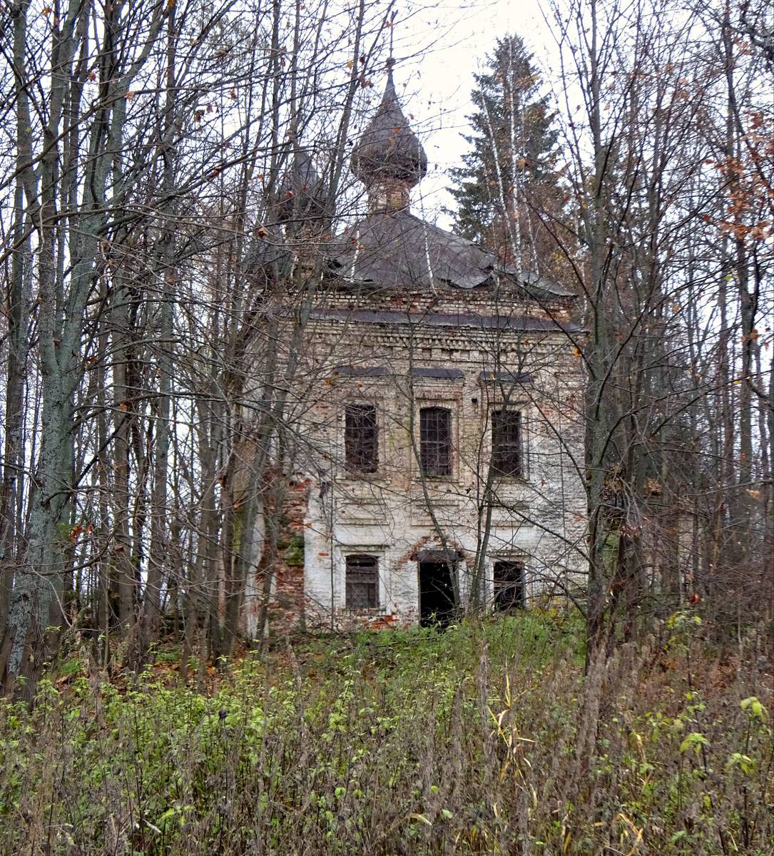 Церковь Рождества Пресвятой Богородицы на Сендеге, Никола-Пустынь (Островский район, Костромская область). фасады