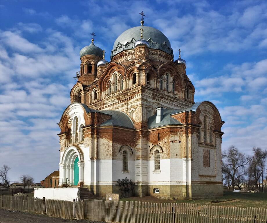 Пришиб. Церковь Покрова Пресвятой Богородицы. фасады