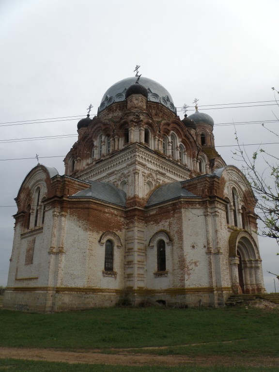 Пришиб. Церковь Покрова Пресвятой Богородицы. фасады