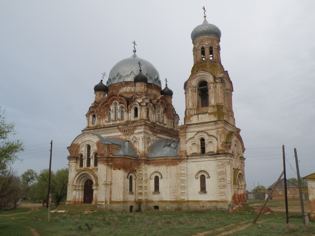 Пришиб. Церковь Покрова Пресвятой Богородицы. фасады