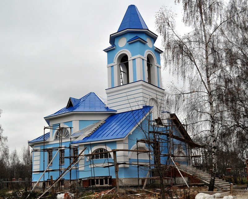 Церковь Казанской иконы Божией Матери, Октябрьский (Ферзиковский район, Калужская область). документальные фотографии