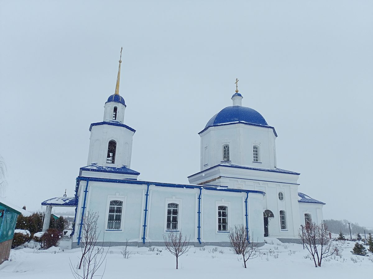 фасады. Церковь Казанской иконы Божией Матери, Большие Извалы (Елецкий район и г. Елец, Липецкая область)