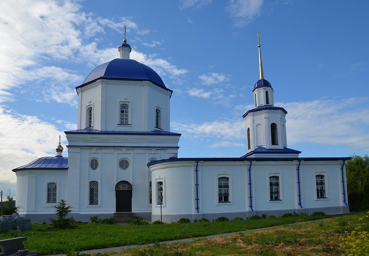 фасады. Церковь Казанской иконы Божией Матери, Большие Извалы (Елецкий район и г. Елец, Липецкая область)