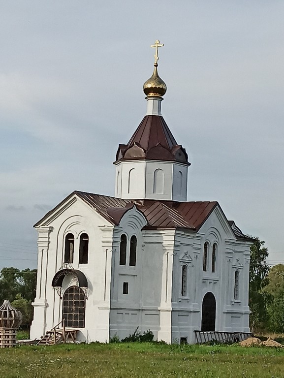 Церковь Николая Чудотворца, Знаменка (Большеболдинский район, Нижегородская область). фасады, Возрождённая Свято-Никольская церковь