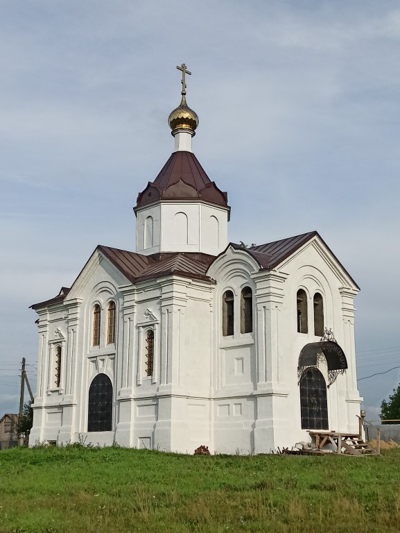 Церковь Николая Чудотворца, Знаменка (Большеболдинский район, Нижегородская область). фасады, Возрождённая Свято-Никольская церковь