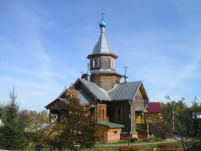 Пушкино. Церковь Владимирской иконы Божией матери. общий вид в ландшафте