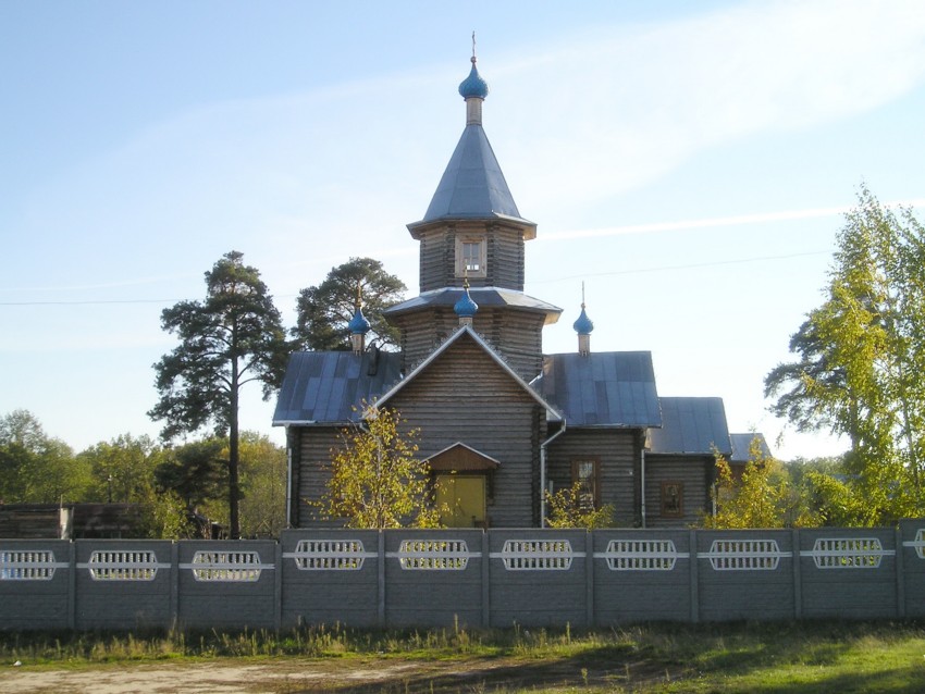 Церковь Владимирской иконы Божией Матери, Пушкино (Дзержинск, город, Нижегородская область). общий вид в ландшафте