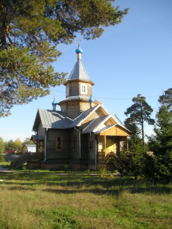 Церковь Владимирской иконы Божией Матери, Пушкино (Дзержинск, город, Нижегородская область). общий вид в ландшафте
