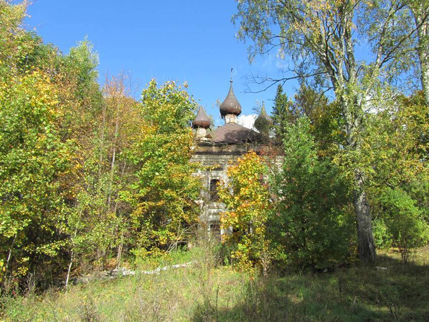 Церковь Рождества Пресвятой Богородицы на Сендеге, Никола-Пустынь (Островский район, Костромская область). фасады, вид с юга